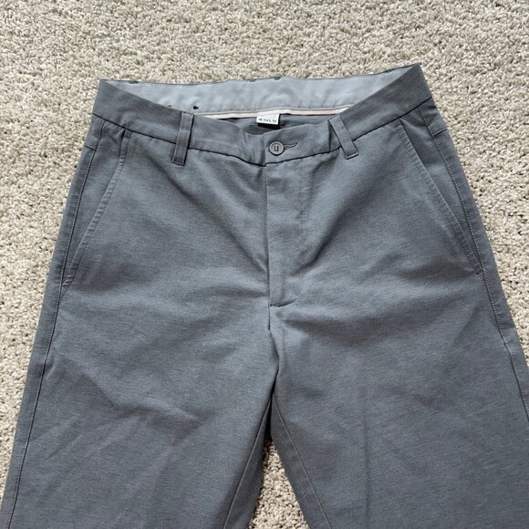 Foot-joy Men's Gray Slim Fit Casual Pants W30/L30 Polyester & Spandex Blend - Picture 3 of 11